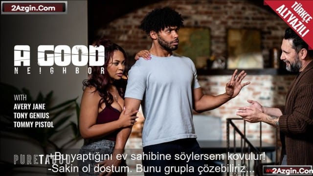 Eve erkek getiren dadı kızı yakalayan sapkın komşu şantajla sikişti