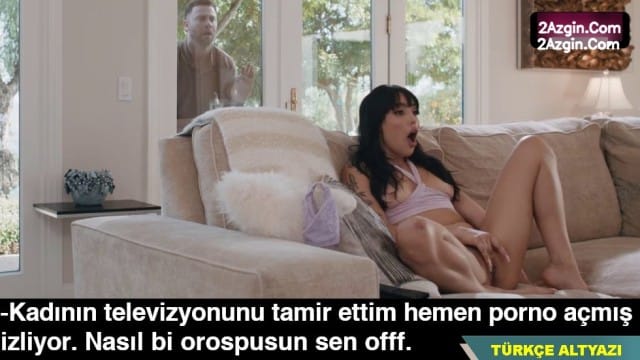 Kablolu tv teknisyeni tamir için geldiği evin hanımını uygunsuz yakaladı