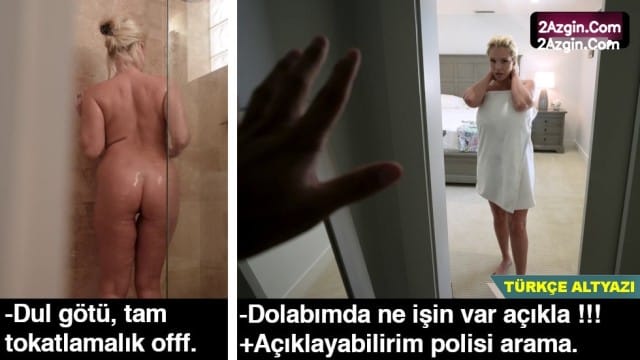 Mahalledeki dul milfin evine gizlice girip giysi dolabına saklandım